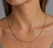 Collana - 18 carati Oro giallo - Made in Italy - Handmade