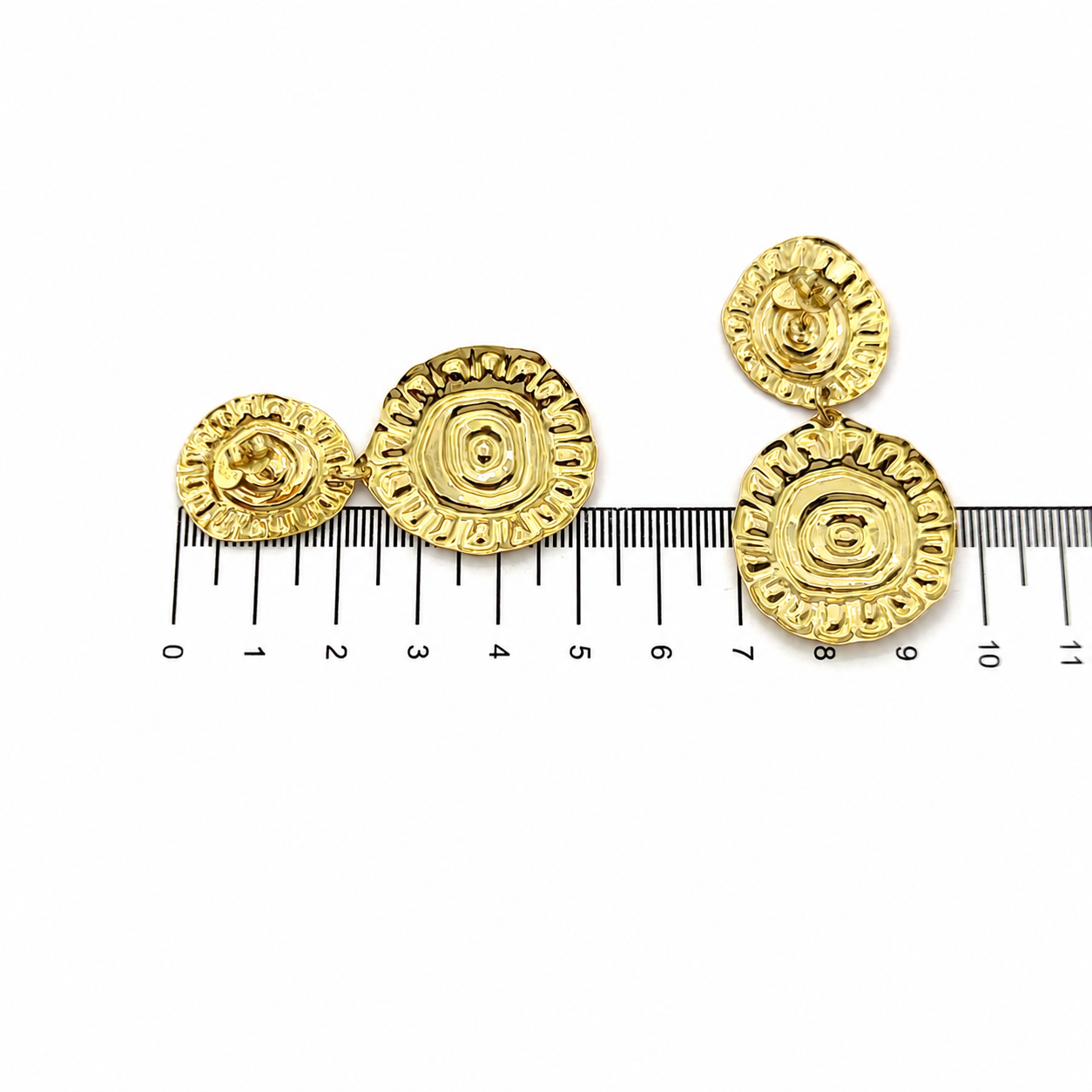 Orecchini - 18 carati Oro giallo - Made in Italy - Handmade
