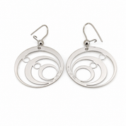 Orecchini - 18 carati Oro bianco - Made in Italy - Handmade