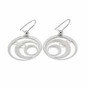 Orecchini - 18 carati Oro bianco - Made in Italy - Handmade