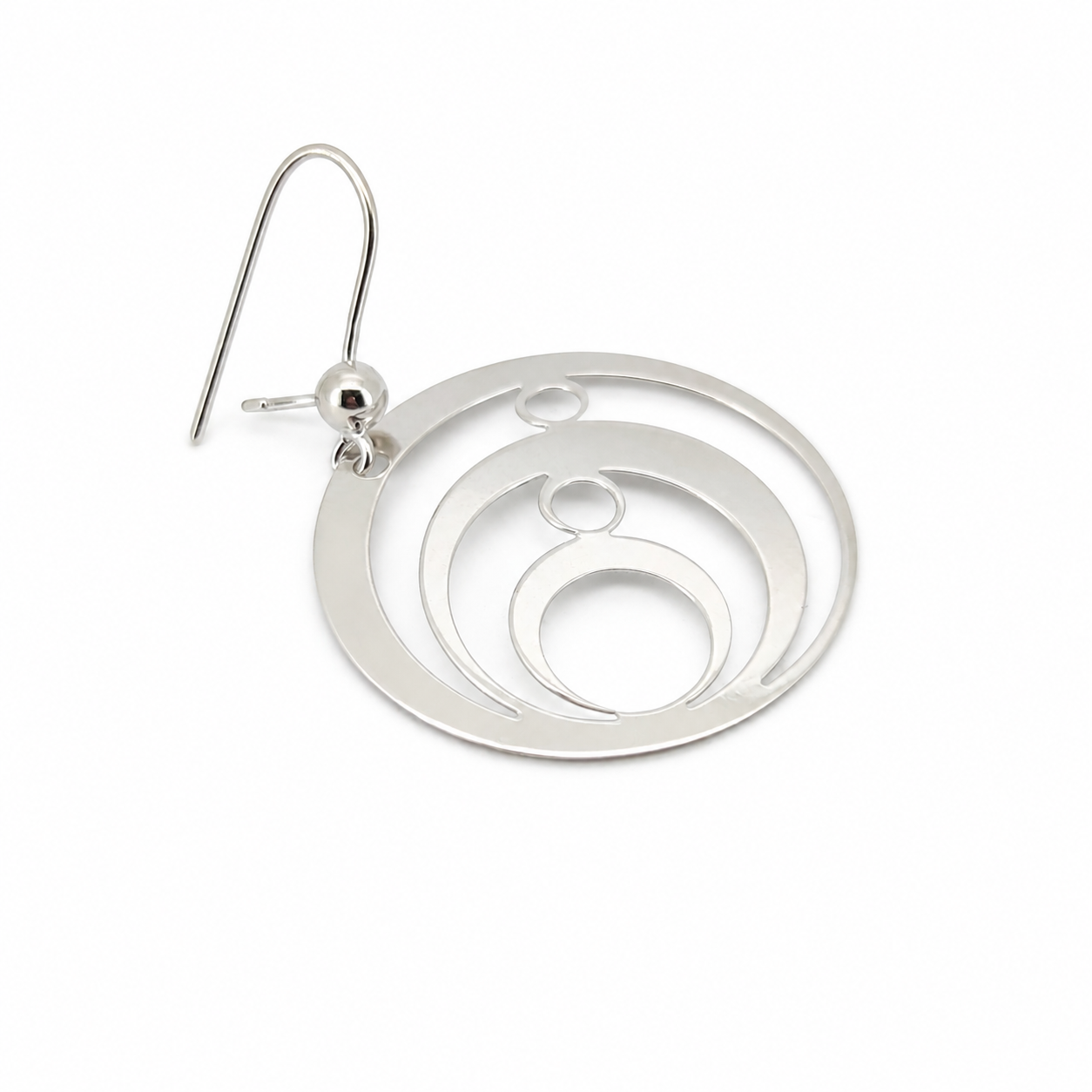 Orecchini - 18 carati Oro bianco - Made in Italy - Handmade