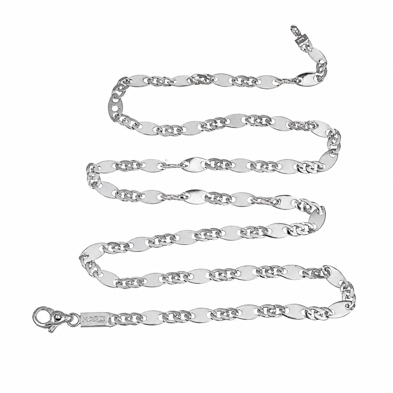 Collana - 18 carati Oro bianco - Made in Italy - Handmade