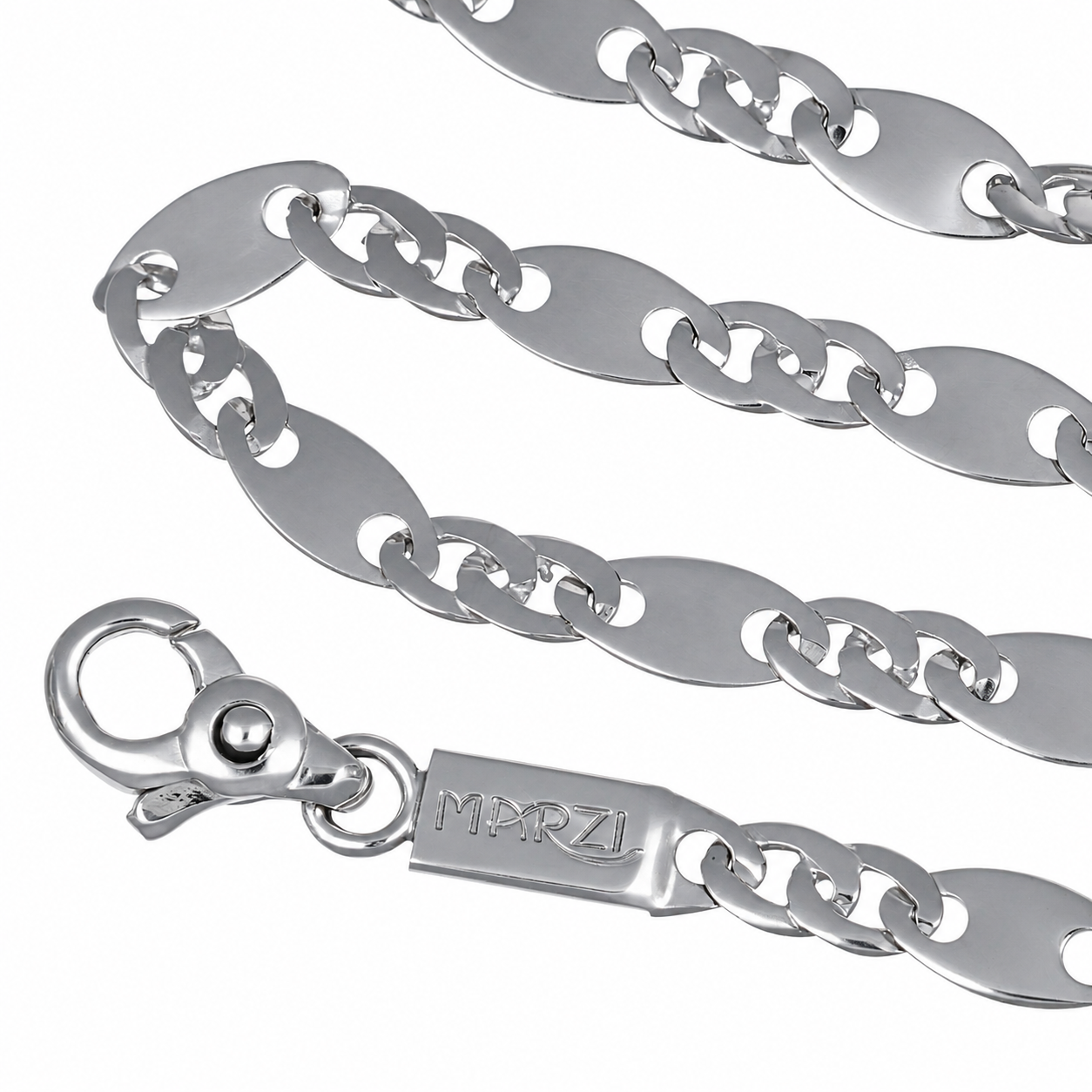 Collana - 18 carati Oro bianco - Made in Italy - Handmade