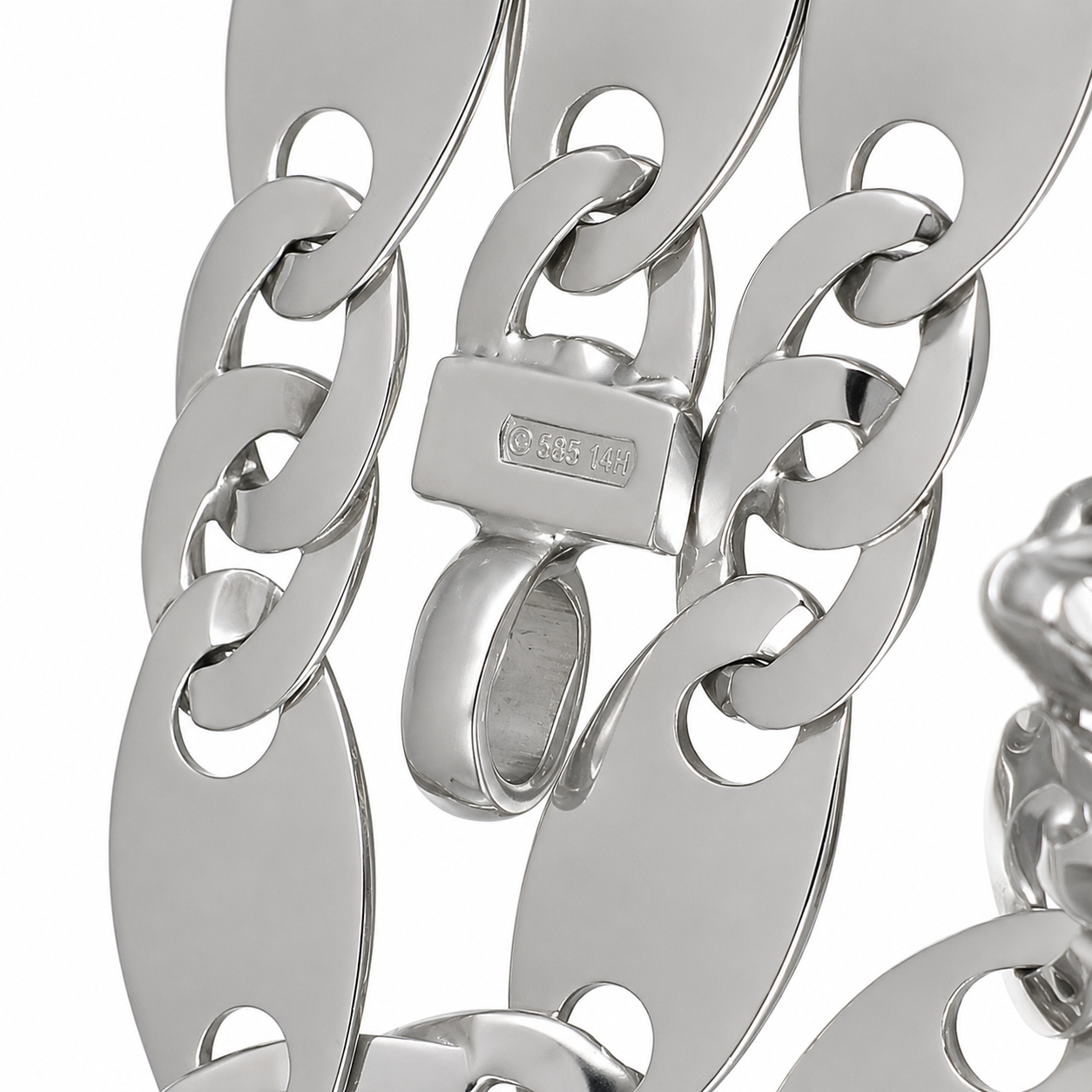 Collana - 18 carati Oro bianco - Made in Italy - Handmade
