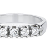 Anello - 18 carati Oro bianco - 0.35ct. tw. Diamante (Naturale)