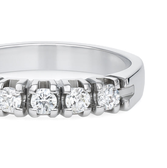 Anello - 18 carati Oro bianco - 0.35ct. tw. Diamante (Naturale)