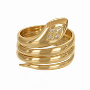 Anello - 18 carati Oro giallo - 0.06ct. tw. Diamante (Naturale)