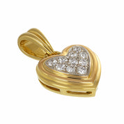 Ciondolo - 18 carati Oro bianco, Oro giallo - 0.135ct. tw. Diamante (Naturale)