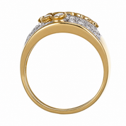 Anello - 18 carati Oro bianco, Oro giallo - 0.875ct. tw. Diamante (Naturale) - Made in Italy - Handmade