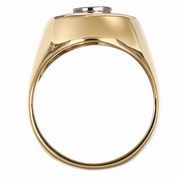 Anello - 18 carati Oro bianco, Oro giallo - 0.875ct. tw. Diamante (Naturale) - Made in Italy - Handmade