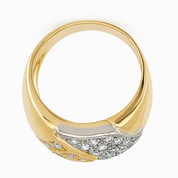 Anello - 18 carati Oro bianco, Oro giallo - 0.75ct. tw. Diamante (Naturale) - Made in Italy - Handmade