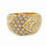 Anello - 18 carati Oro bianco, Oro giallo - 0.75ct. tw. Diamante (Naturale) - Made in Italy - Handmade