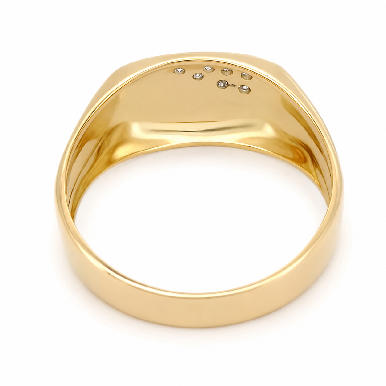 Anello - 18 carati Oro giallo Diamante (Naturale) - Made in Italy - Handmade