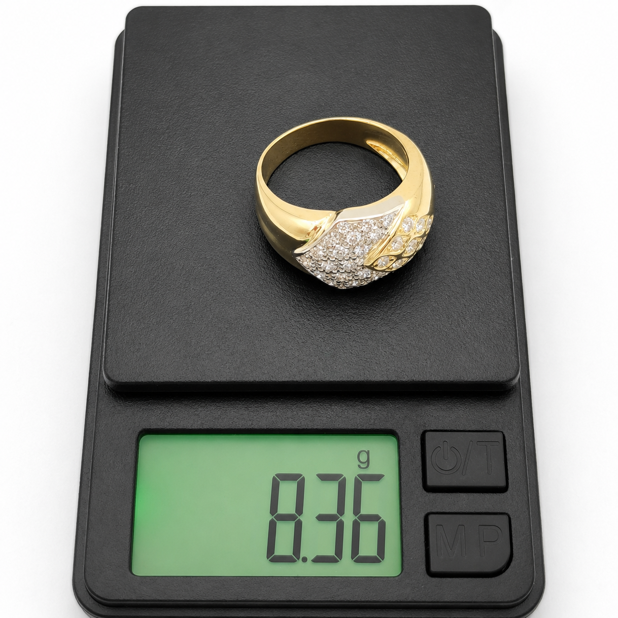 Anello - 18 carati Oro bianco, Oro giallo - 0.75ct. tw. Diamante (Naturale) - Made in Italy - Handmade