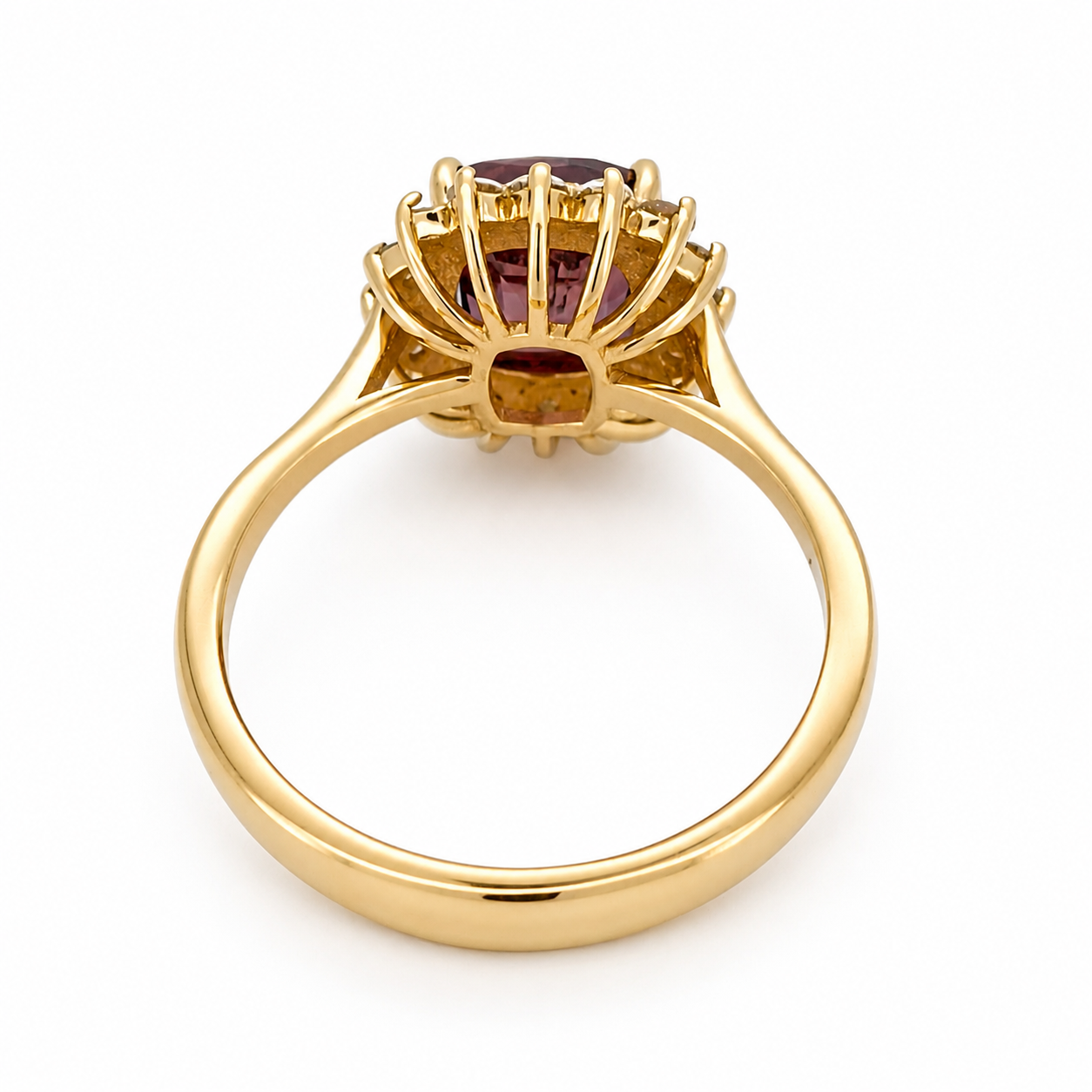 Anello - 18 carati Oro giallo - 2.96ct. tw. Zaffiro - Diamante - Made in Italy - Handmade