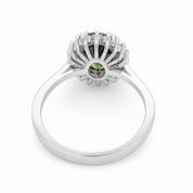Anello - 14 carati Oro bianco - 2.76ct. tw. Zaffiro - Diamante - Made in Italy - Handmade