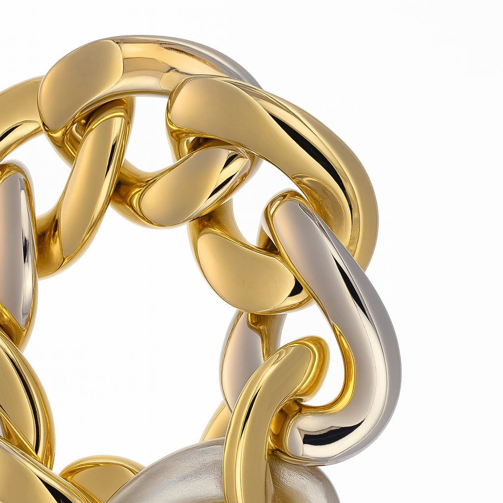 Bracciale - 18 carati Oro giallo, Oro bianco