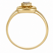 Anello - 18 carati Oro bianco, Oro giallo - 0.20ct. tw. Diamante (Naturale) - Made in Italy - Handmade