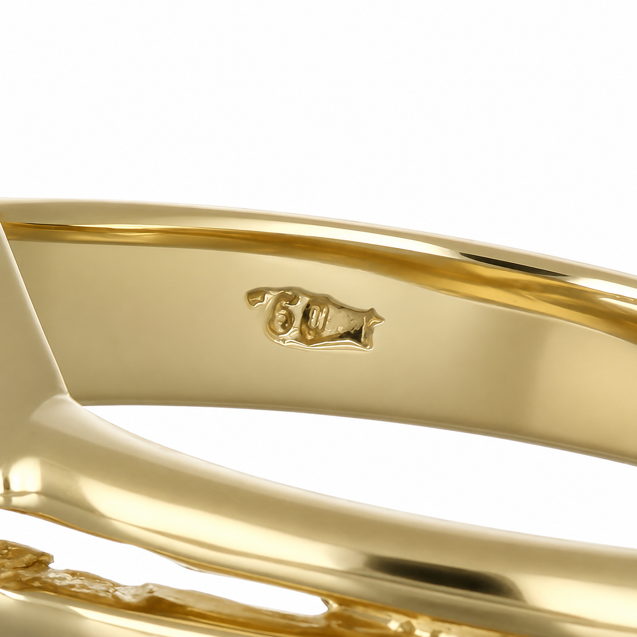 Anello - 18 carati Oro bianco, Oro giallo - 0.20ct. tw. Diamante (Naturale) - Made in Italy - Handmade