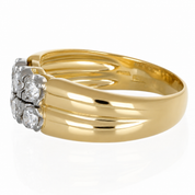 Anello - 18 carati Oro bianco, Oro giallo - 0.66ct. tw. Diamante (Naturale) - Made in Italy - Handmade