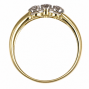 Anello - 18 carati Oro bianco, Oro giallo - 0.66ct. tw. Diamante (Naturale) - Made in Italy - Handmade