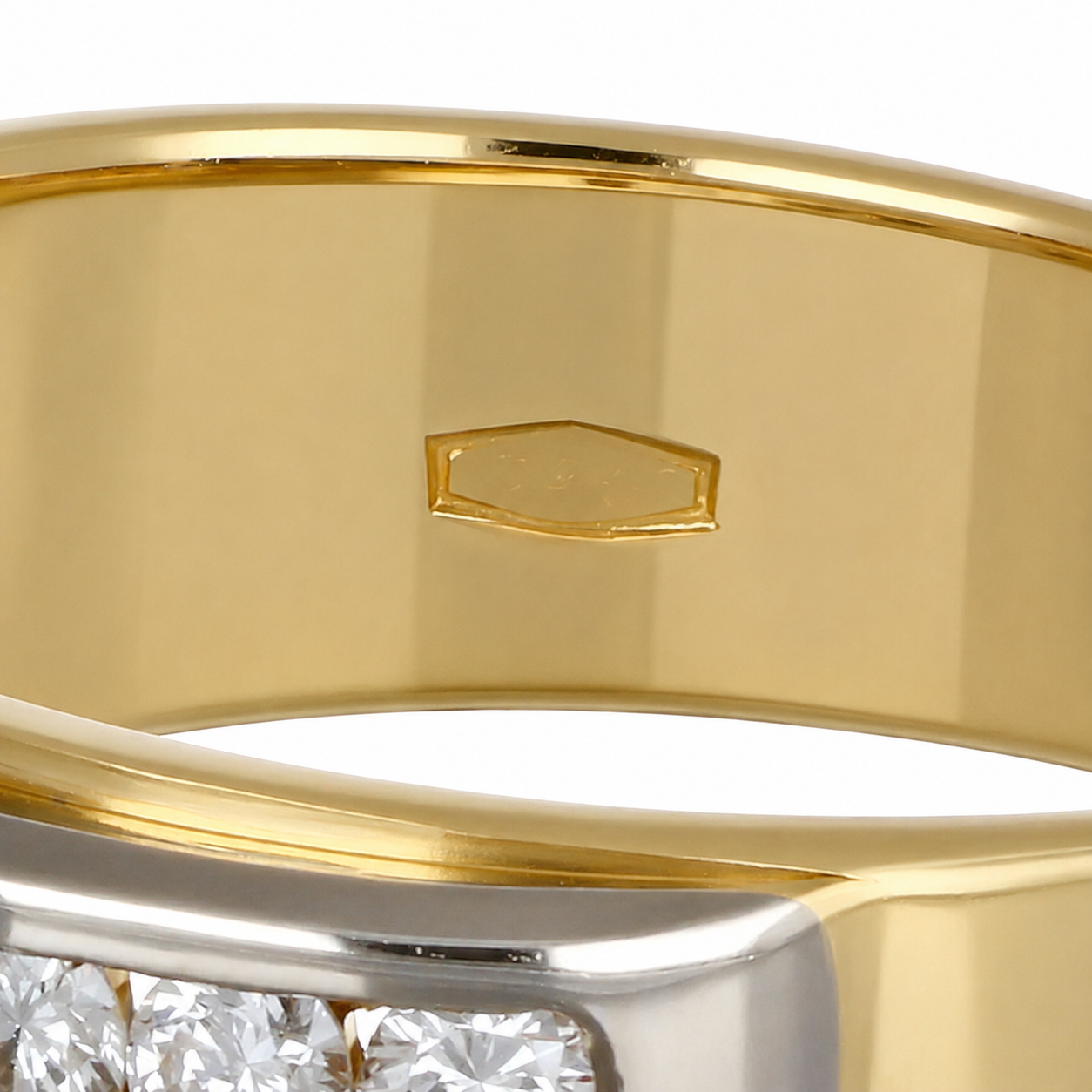 Anello - 18 carati Oro bianco, Oro giallo - 0.81ct. tw. Diamante (Naturale) - Made in Italy - Handmade
