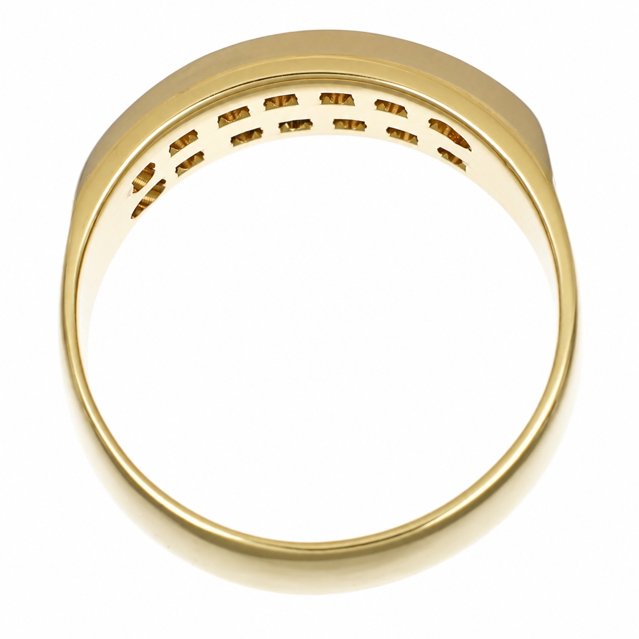 Anello - 18 carati Oro bianco, Oro giallo - 0.81ct. tw. Diamante (Naturale) - Made in Italy - Handmade