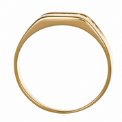 Anello - 18 carati Oro giallo - 0.14ct. tw. Diamante (Naturale) - Made in Italy - Handmade