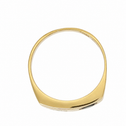 Anello - 18 carati Oro giallo - 0.545ct. tw. Zaffiro - Diamante - Made in Italy - Handmade