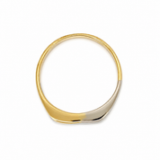Anello - 18 carati Oro bianco, Oro giallo - Made in Italy - Handmade