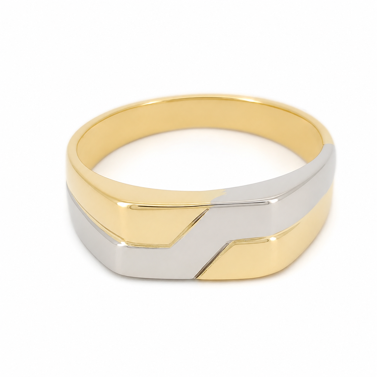 Anello - 18 carati Oro bianco, Oro giallo - Made in Italy - Handmade