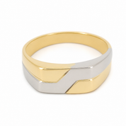 Anello - 18 carati Oro bianco, Oro giallo - Made in Italy - Handmade