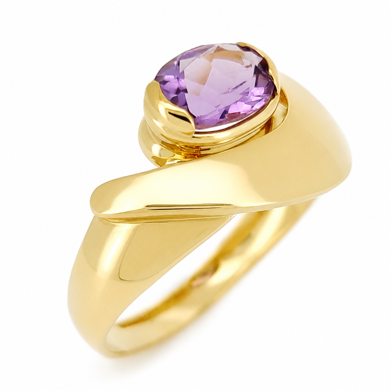 Anello - 18 carati Oro giallo - 2.00ct. tw. Tormalina - Made in Italy - Handmade