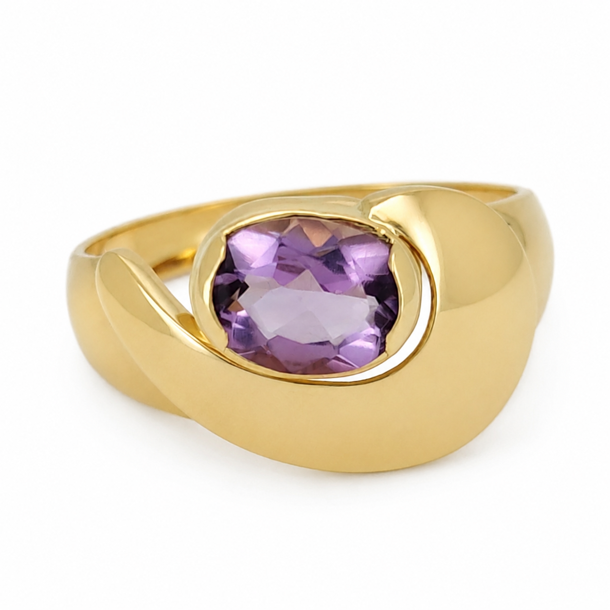 Anello - 18 carati Oro giallo - 2.00ct. tw. Tormalina - Made in Italy - Handmade