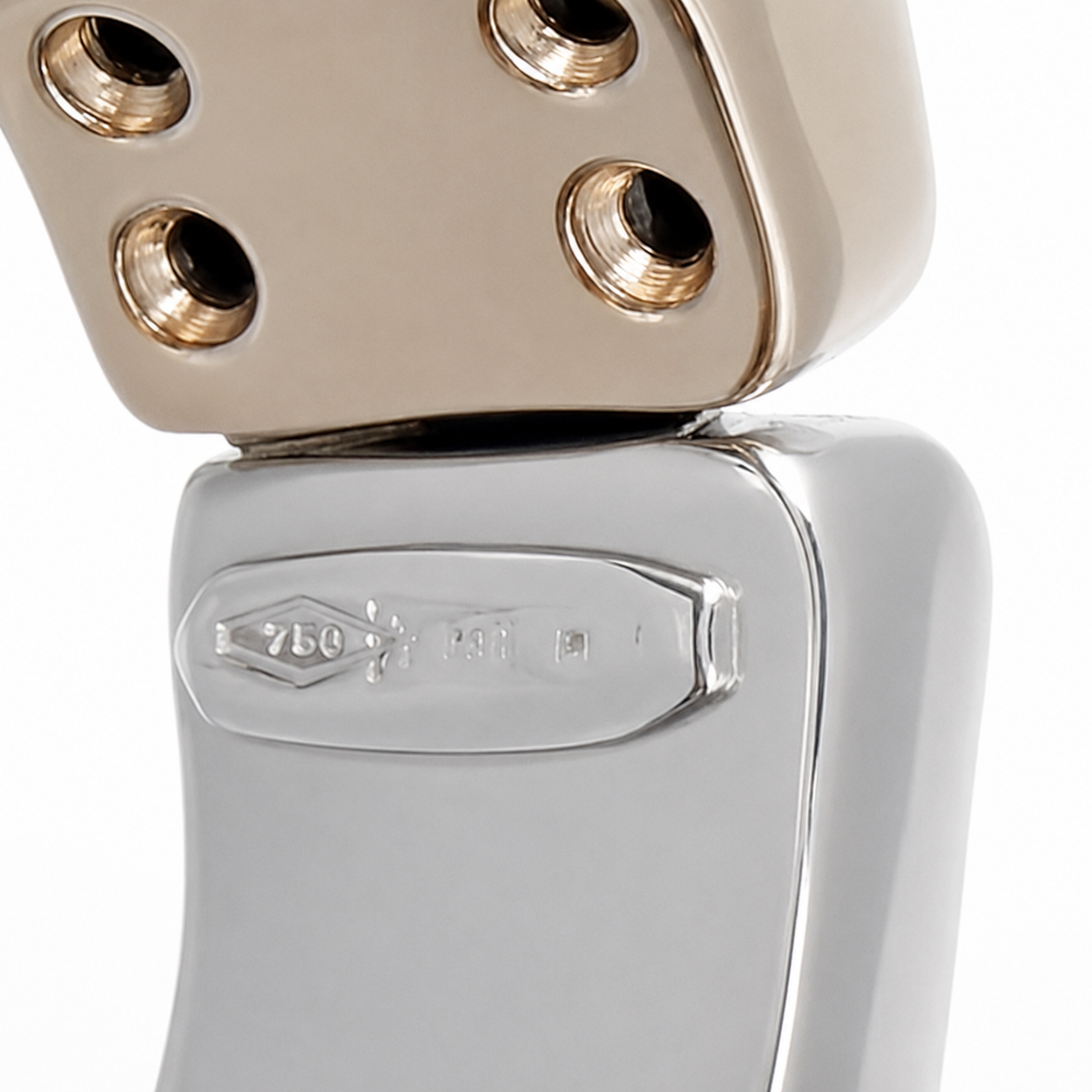 Anello - 18 carati Oro bianco, Oro giallo - 1.28ct. tw. Diamante (Naturale) - Made in Italy - Handmade