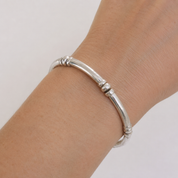 Bracciale - 18 carati Oro bianco - Made in Italy - Handmade
