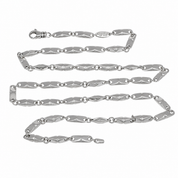 Collana - 18 carati Oro bianco - Made in Italy - Handmade