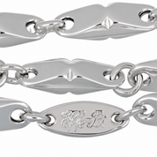Collana - 18 carati Oro bianco - Made in Italy - Handmade