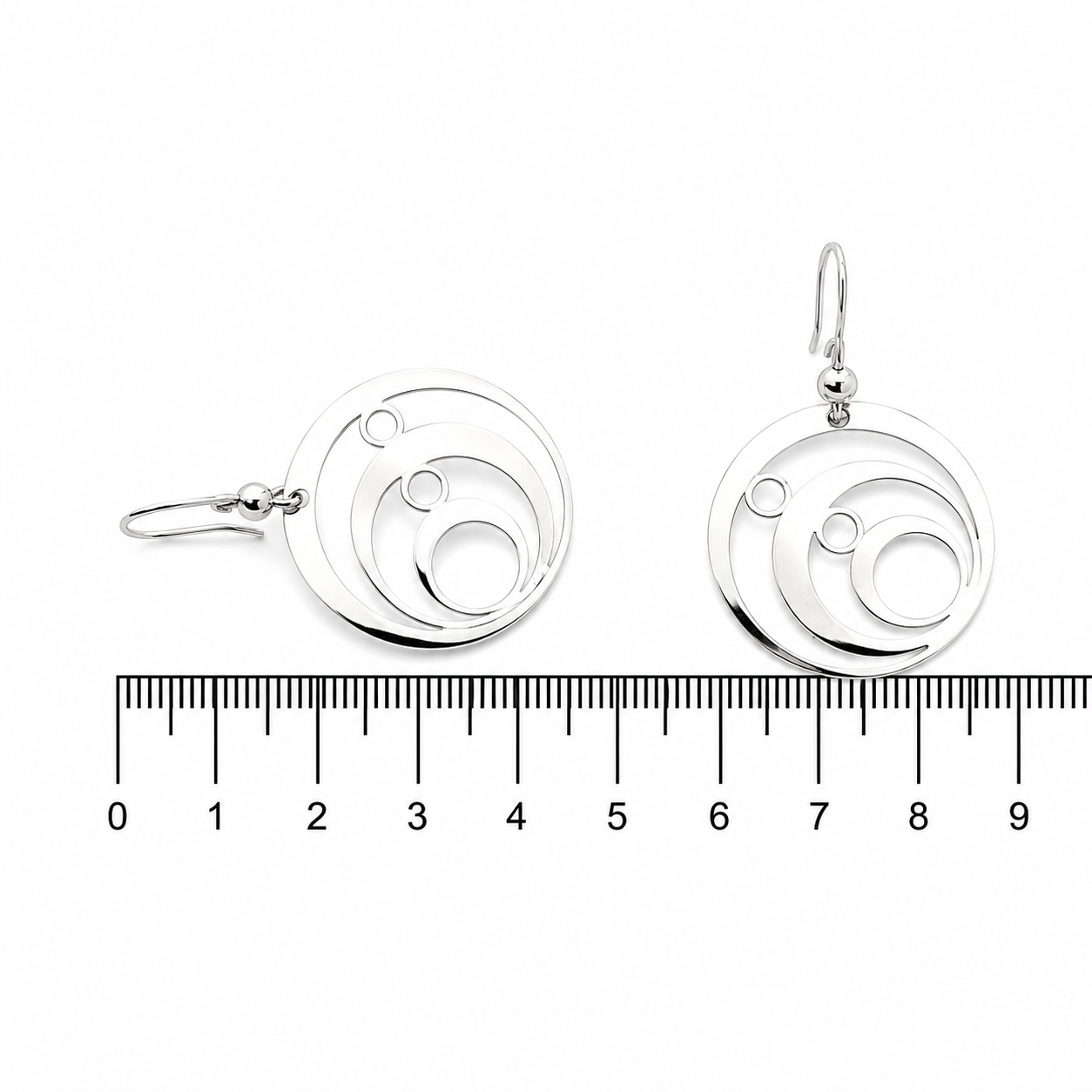 Orecchini - 18 carati Oro bianco - Made in Italy - Handmade