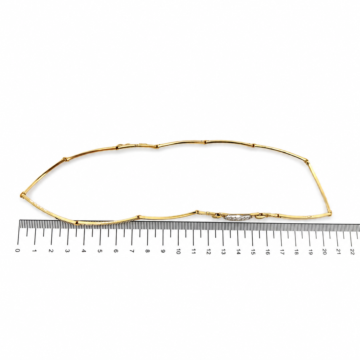 Collana con ciondolo - 18 carati Oro bianco, Oro giallo - 1.29ct. tw. Diamante (Naturale) - Made in Italy - Handmade