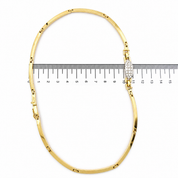 Collana con ciondolo - 18 carati Oro bianco, Oro giallo - 1.29ct. tw. Diamante (Naturale) - Made in Italy - Handmade
