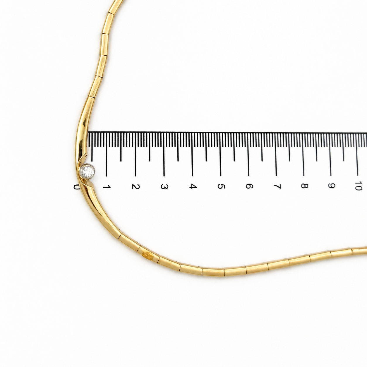 Collana con ciondolo - 18 carati Oro bianco, Oro giallo - 0.15ct. tw. Diamante (Naturale) - Made in Italy - Handmade