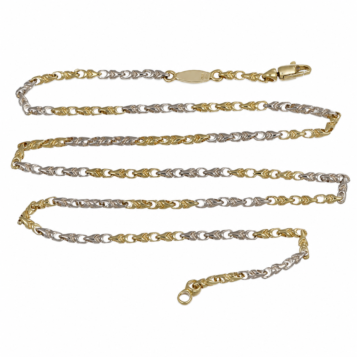 Collana - 18 carati Oro giallo, Oro bianco - Made in Italy - Handmade