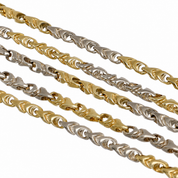 Collana - 18 carati Oro giallo, Oro bianco - Made in Italy - Handmade