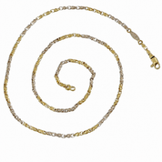Collana - 18 carati Oro giallo, Oro bianco - Made in Italy - Handmade