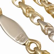 Collana - 18 carati Oro giallo, Oro bianco - Made in Italy - Handmade