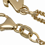 Collana con ciondolo - 18 carati Oro giallo - Made in Italy - Handmade