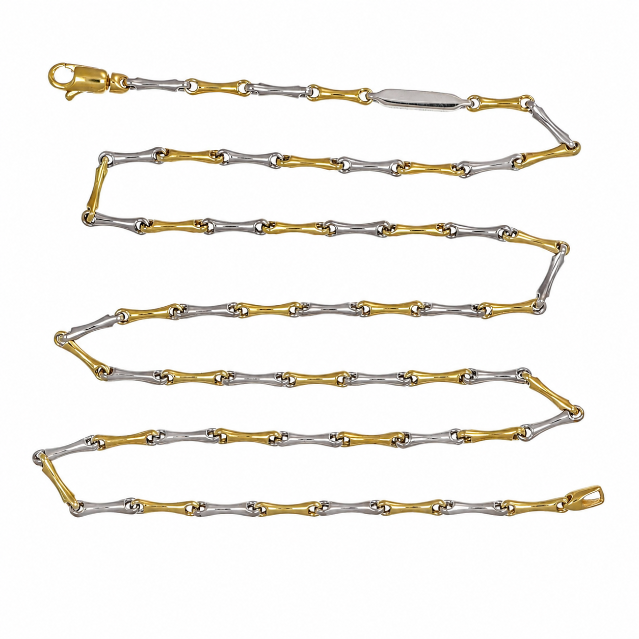 Collana - 18 carati Oro giallo, Oro bianco - Made in Italy - Handmade
