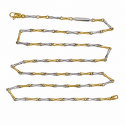 Collana - 18 carati Oro giallo, Oro bianco - Made in Italy - Handmade