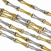 Collana - 18 carati Oro giallo, Oro bianco - Made in Italy - Handmade